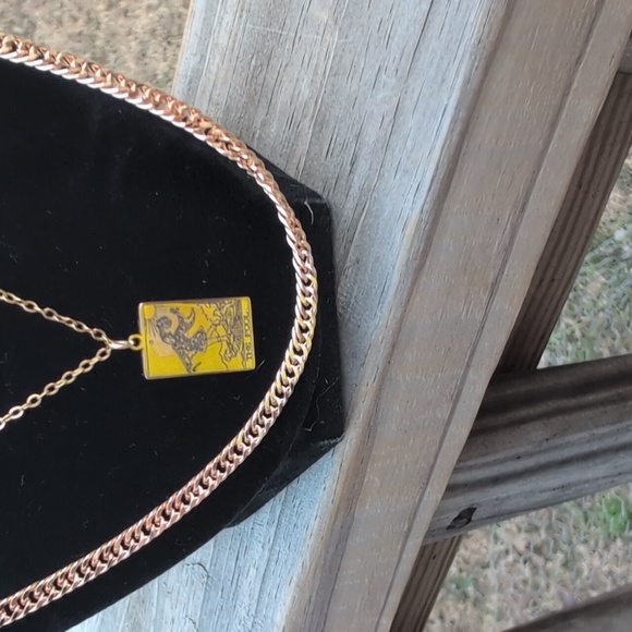 Tarot Card Gold Necklace - Picture 4 of 4